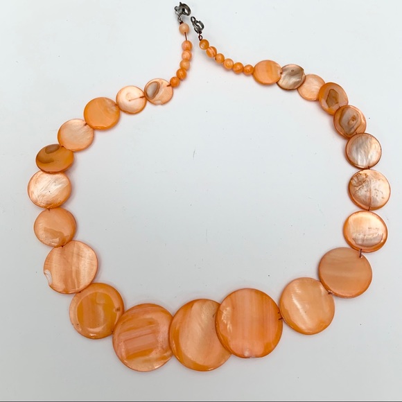 Jewelry - 💕 Beautiful Orange Circled Layered Necklace
